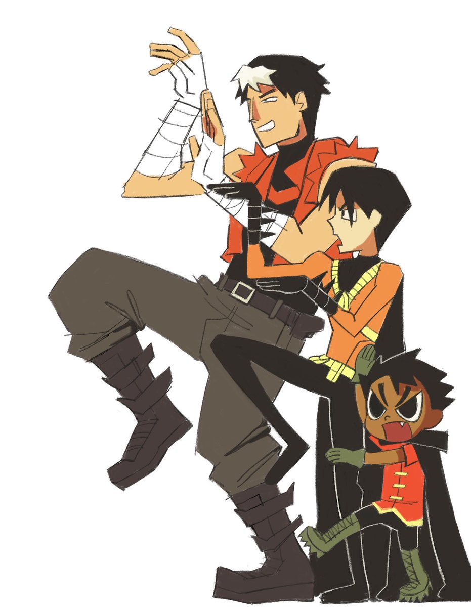 🐥x3 coloured version #batman #batfam #robin