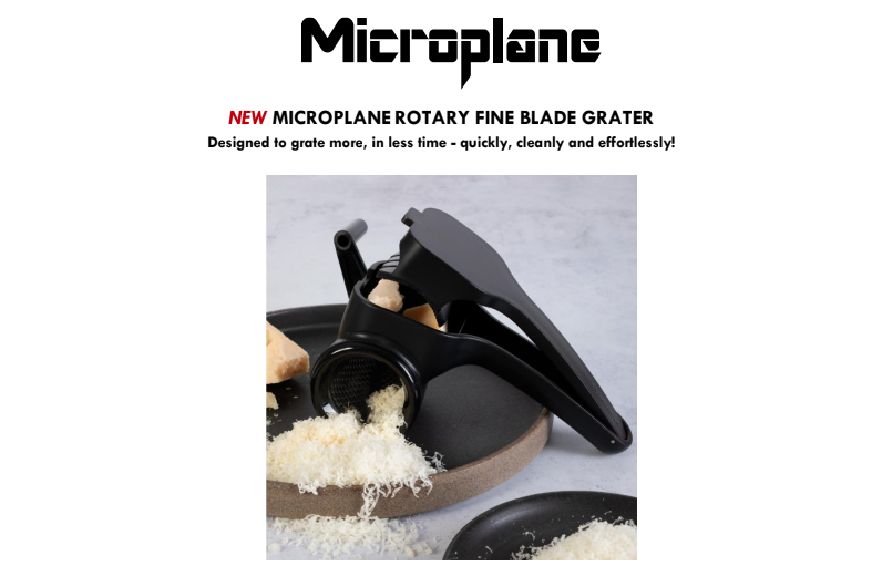 INTOUCH_RUGBY's tweet photo. NEW MICROPLANE ROTARY FINE BLADE GRATER ... ... now live @ https://t.co/mfuNWdJEhw ! #microplane #ad #grater https://t.co/Q0Q6Iu8YQy
