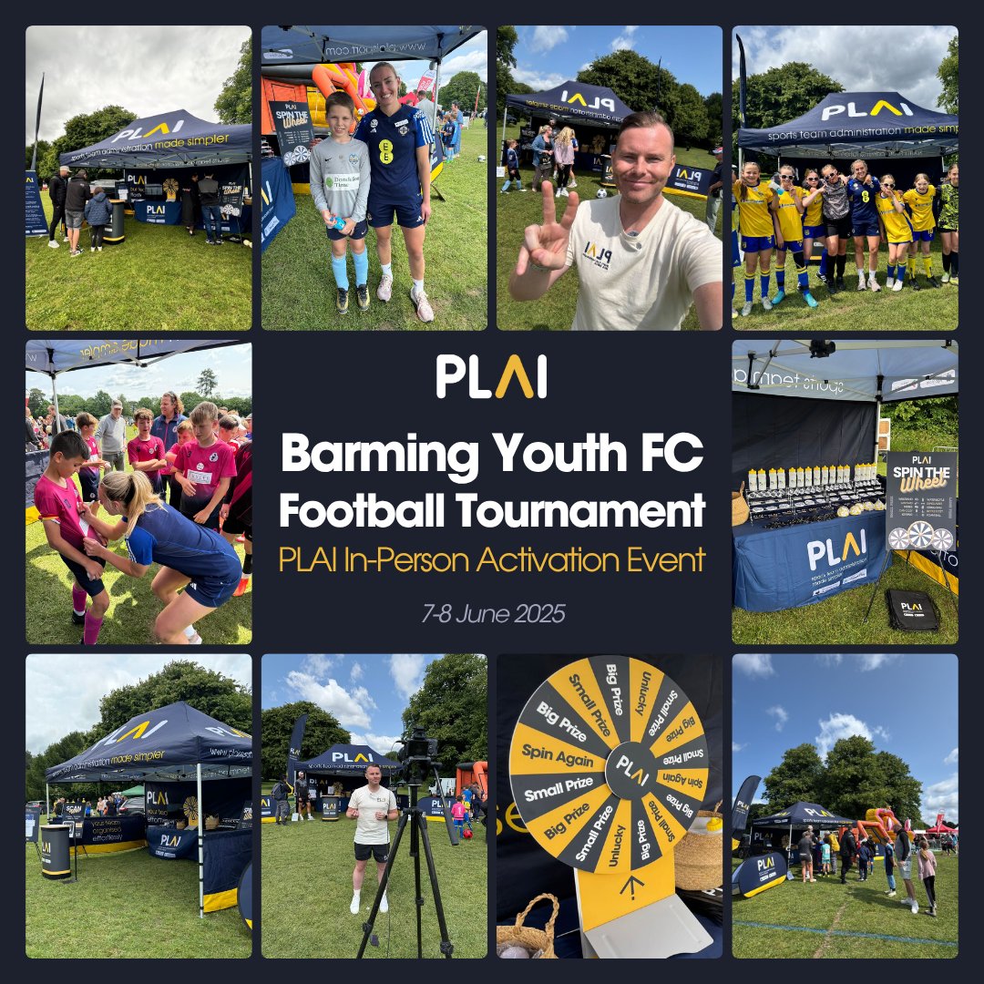 PLAI Sport (@plaisport) on Twitter photo We had an amazing time at the Barming Youth FC Football Tournament this weekend! Massive thanks to <a href="/BarmingYouthFC/">Barming Youth FC</a> for having us, it was great to meet so many players, parents and coaches at our stall. ⚽🙌 #PLAI #BarmingYouthFC #BYFCTournament2025 #GrassrootsFootball #Football We had an amazing time at the Barming Youth FC Football Tournament this weekend! Massive thanks to <a href="/BarmingYouthFC/">Barming Youth FC</a> for having us, it was great to meet so many players, parents and coaches at our stall. ⚽🙌 #PLAI #BarmingYouthFC #BYFCTournament2025 #GrassrootsFootball #Football