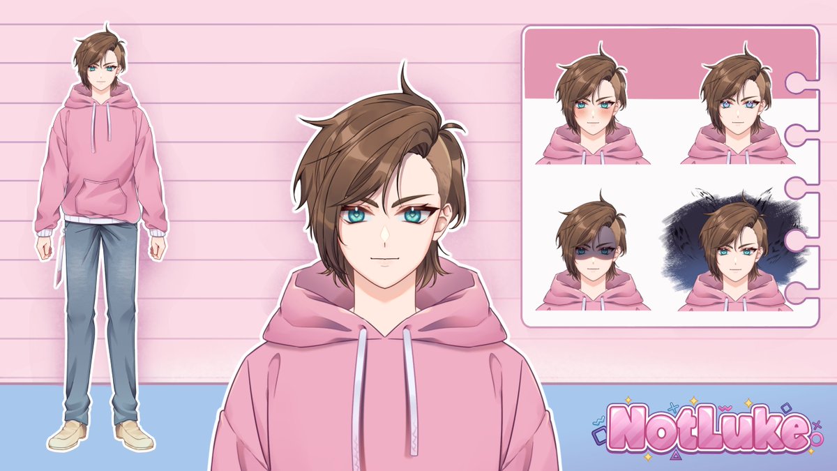 NotLukeVT's tweet image. ✧ 【Model Reveal】 ✧

We hit all the goals, so I'm happy to fully reveal my new model that I'll be debuting in July.

I hope you all like it as much as I do, and I've got another thing to reveal as promised, keep an eye out 👀 

🎨: @Suzuran_arts