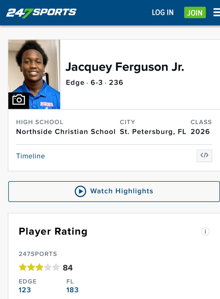 Jacquey Ferguson Jr. (@jacqueyfergjr) on Twitter photo Blessed To Be Ranked A โญ๏ธโญ๏ธโญ๏ธ On 24/7!!!
<a href="/NCSMustangs_FB/">Northside Christian Mustangs Football</a> <a href="/rayner_coach/">Coach Rayner</a> <a href="/JonHalapio/">Jon Halapio</a> <a href="/NapnapWatson/">kenneth watson</a> <a href="/_CoachFernandez/">Coach Jomel Fernandez</a> <a href="/247Sports/">247Sports</a> <a href="/247recruiting/">247Sports Recruiting</a> <a href="/Andy_Villamarzo/">Andy Villamarzo</a> <a href="/Coach_Dressler/">Derek Dressler</a> <a href="/CoachWhiteFB/">Brad White</a> <a href="/CoachGreeneOL/">Brian Greene</a> <a href="/Coach_LBJ_/">Larry Black Jr.</a> <a href="/JerisMcIntyre/">Jeris McIntyre</a> <a href="/coach_buddha/">Coach Buddha Williams</a> <a href="/CoachMac_UCONN/">Kenny McClendon</a> <a href="/JohnGarcia_Jr/">John Garcia, Jr.</a> Blessed To Be Ranked A โญ๏ธโญ๏ธโญ๏ธ On 24/7!!!
<a href="/NCSMustangs_FB/">Northside Christian Mustangs Football</a> <a href="/rayner_coach/">Coach Rayner</a> <a href="/JonHalapio/">Jon Halapio</a> <a href="/NapnapWatson/">kenneth watson</a> <a href="/_CoachFernandez/">Coach Jomel Fernandez</a> <a href="/247Sports/">247Sports</a> <a href="/247recruiting/">247Sports Recruiting</a> <a href="/Andy_Villamarzo/">Andy Villamarzo</a> <a href="/Coach_Dressler/">Derek Dressler</a> <a href="/CoachWhiteFB/">Brad White</a> <a href="/CoachGreeneOL/">Brian Greene</a> <a href="/Coach_LBJ_/">Larry Black Jr.</a> <a href="/JerisMcIntyre/">Jeris McIntyre</a> <a href="/coach_buddha/">Coach Buddha Williams</a> <a href="/CoachMac_UCONN/">Kenny McClendon</a> <a href="/JohnGarcia_Jr/">John Garcia, Jr.</a>