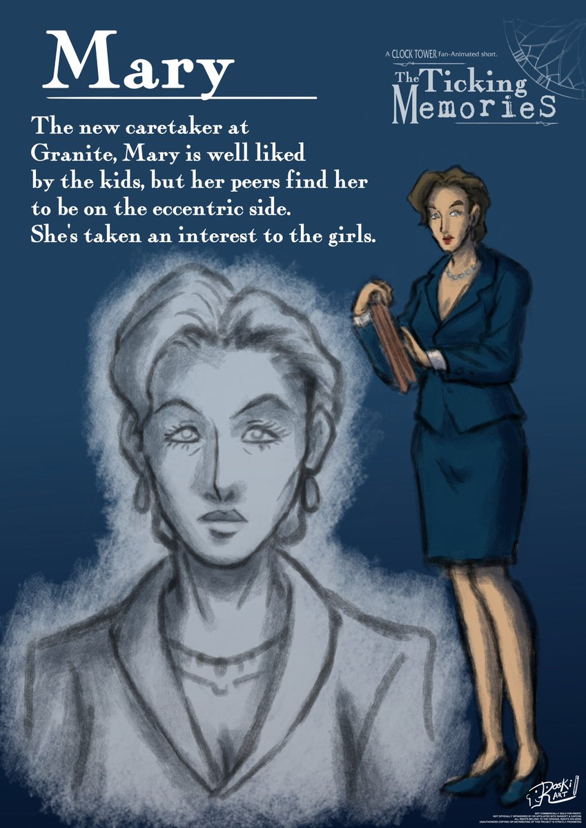 Team C.U.T.S. (@thefirstfear) on Twitter photo <a href="/Roski_Draftsman/">Roski|Commisions Open! (@roskiart.bsky.social)</a> (5/5)
Mary:
The new caretaker at Granite. Mary is well-liked by the kids, but her peers find her to be on the eccentric side.
She's taken an interest to the girls. <a href="/Roski_Draftsman/">Roski|Commisions Open! (@roskiart.bsky.social)</a> (5/5)
Mary:
The new caretaker at Granite. Mary is well-liked by the kids, but her peers find her to be on the eccentric side.
She's taken an interest to the girls.