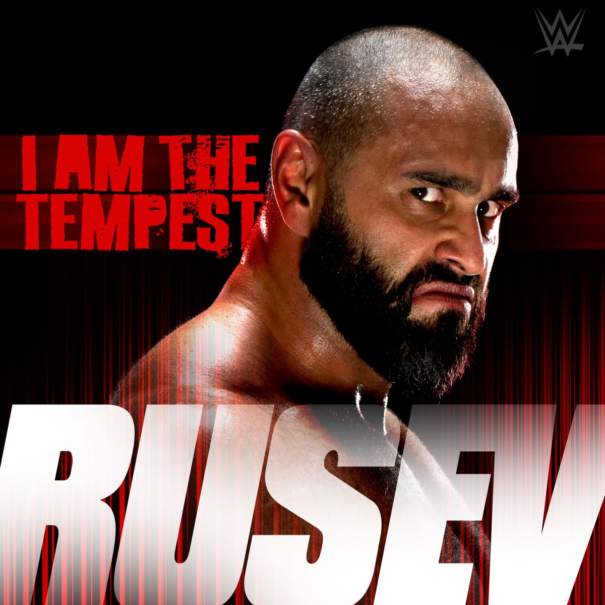 WWEMusic's tweet image. The unstoppable hunter. Listen to Rusev’s theme “I Am The Tempest” on your favorite music service: linktr.ee/wwemusic
