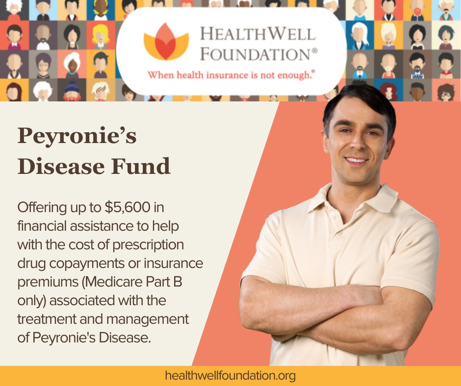 HealthWell Foundation (@healthwellorg) on Twitter photo It's #MensHealthWeek! We're proud to support menโs health by offering copay assistance funds for #Dupuytrens and #Peyronies diseaseโtwo diseases primarily affecting men. To learn more about the funds, eligibility, and how to apply, visit bit.ly/2U6viJh <a href="/dupuytren/">Dupuytren Research</a> It's #MensHealthWeek! We're proud to support menโs health by offering copay assistance funds for #Dupuytrens and #Peyronies diseaseโtwo diseases primarily affecting men. To learn more about the funds, eligibility, and how to apply, visit bit.ly/2U6viJh <a href="/dupuytren/">Dupuytren Research</a>
