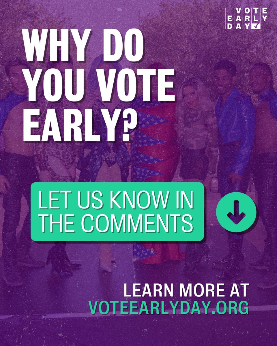 🗳️ “I vote early so I don’t miss my chance if something happens on Election Day.” — Rosemary Mortimer, League of Women Voters

Early voting = flexibility, peace of mind, and making sure your vote counts.

#VoteEarlyDay #WhyWeVoteEarly #EarlyVoting #Quote #Quotes