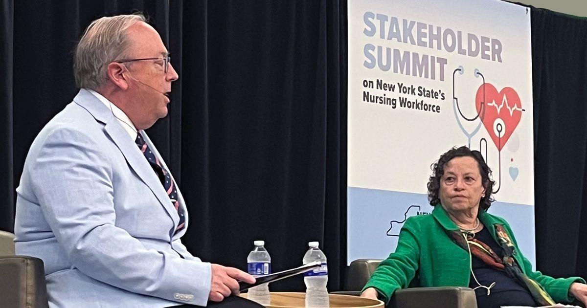 CHWS Director Jean Moore led a data-driven discussion with Department of Health Commissioner James McDonald at the Stakeholder Summit on New York State's #Nursing Workforce 
<a href="/UAlbanyCIHS/">UAlbany College of Integrated Health Sciences</a> 
<a href="/HealthNYGov/">NYSDOH</a>