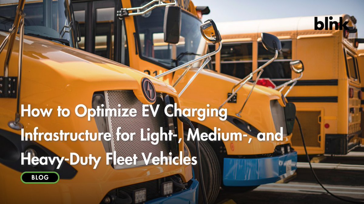 Do you know how to select the right EV chargers for your fleet? New on the blog, learn about EV chargers for light-, medium-, &amp; heavy-duty fleet vehicles and Blink's Fleet Management portal. 
🔗 ow.ly/IUNW50W5axz 

#EVCharging #Fleet #EVFleet #ElectricFleet #FleetManagement
