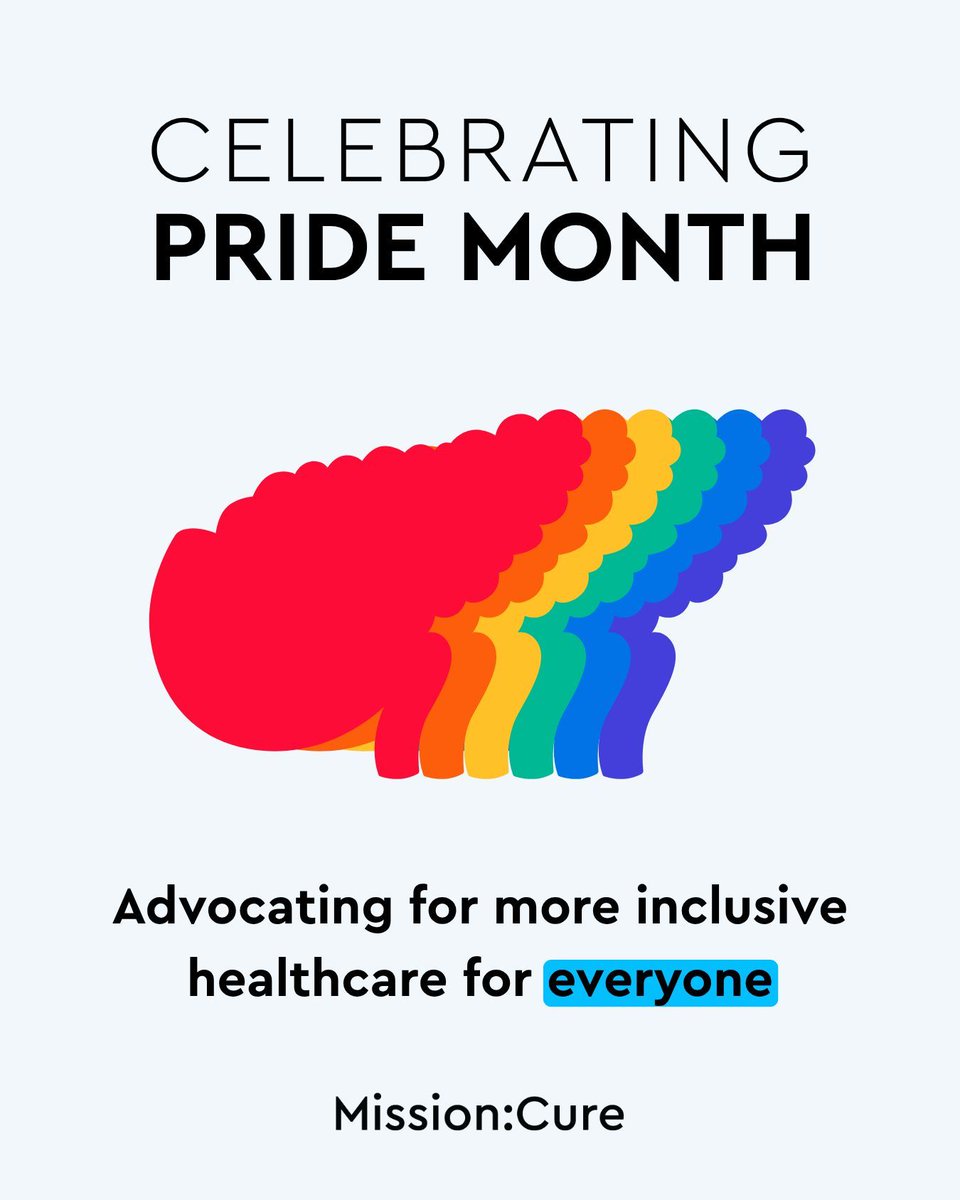 During #PrideMonth, and every month, Mission: Cure celebrates the resilience and strength of #LGBTQ+ individuals and remains dedicated to advancing care for all pancreatitis patients.