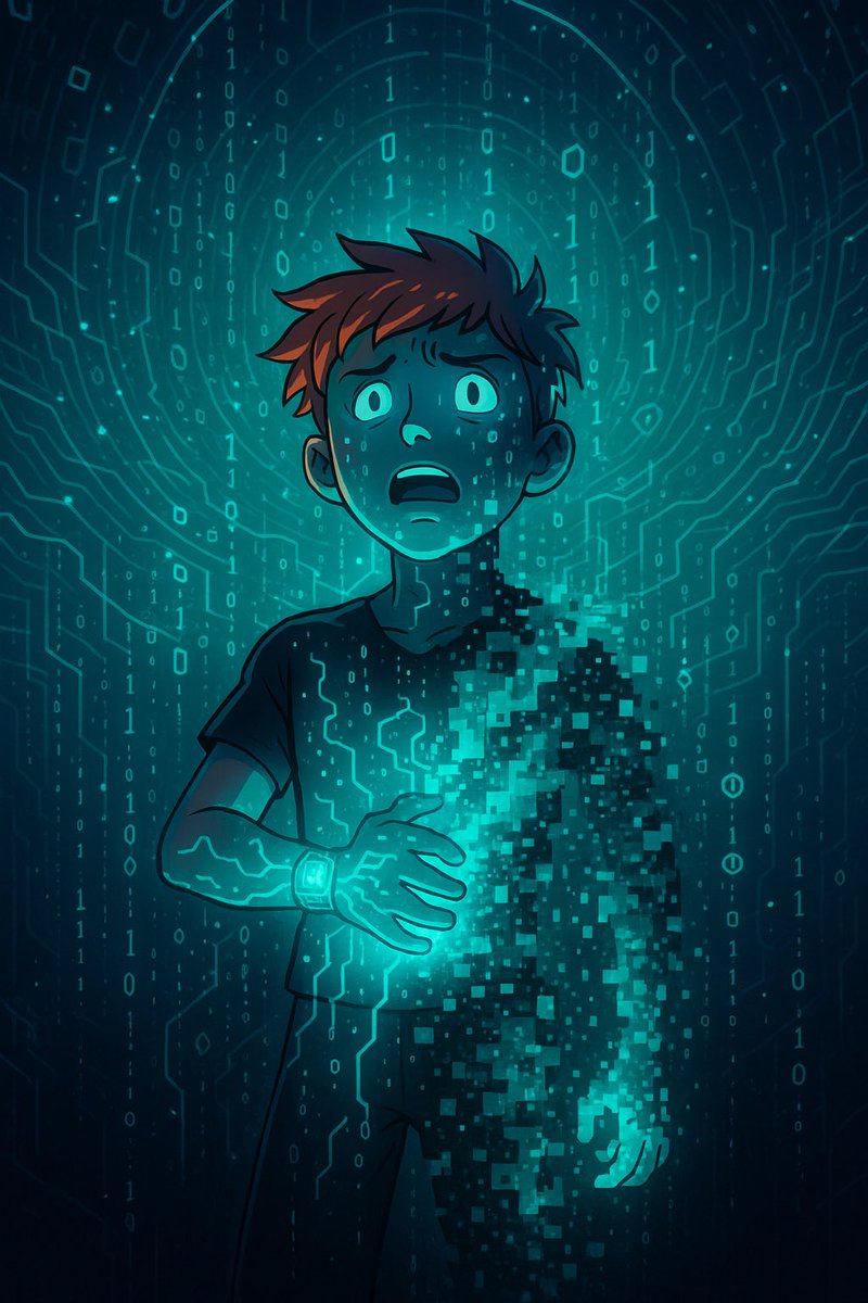 Wristedcoin's tweet image. 🧠 Max disappeared for 36 hours.
He didn’t run.
He got uploaded.

The ⛓️ chain absorbed him.
🧬 Code became veins.
🔲 Blocks turned into thoughts.

🧿 He saw it.
The core.

Now he’s back.