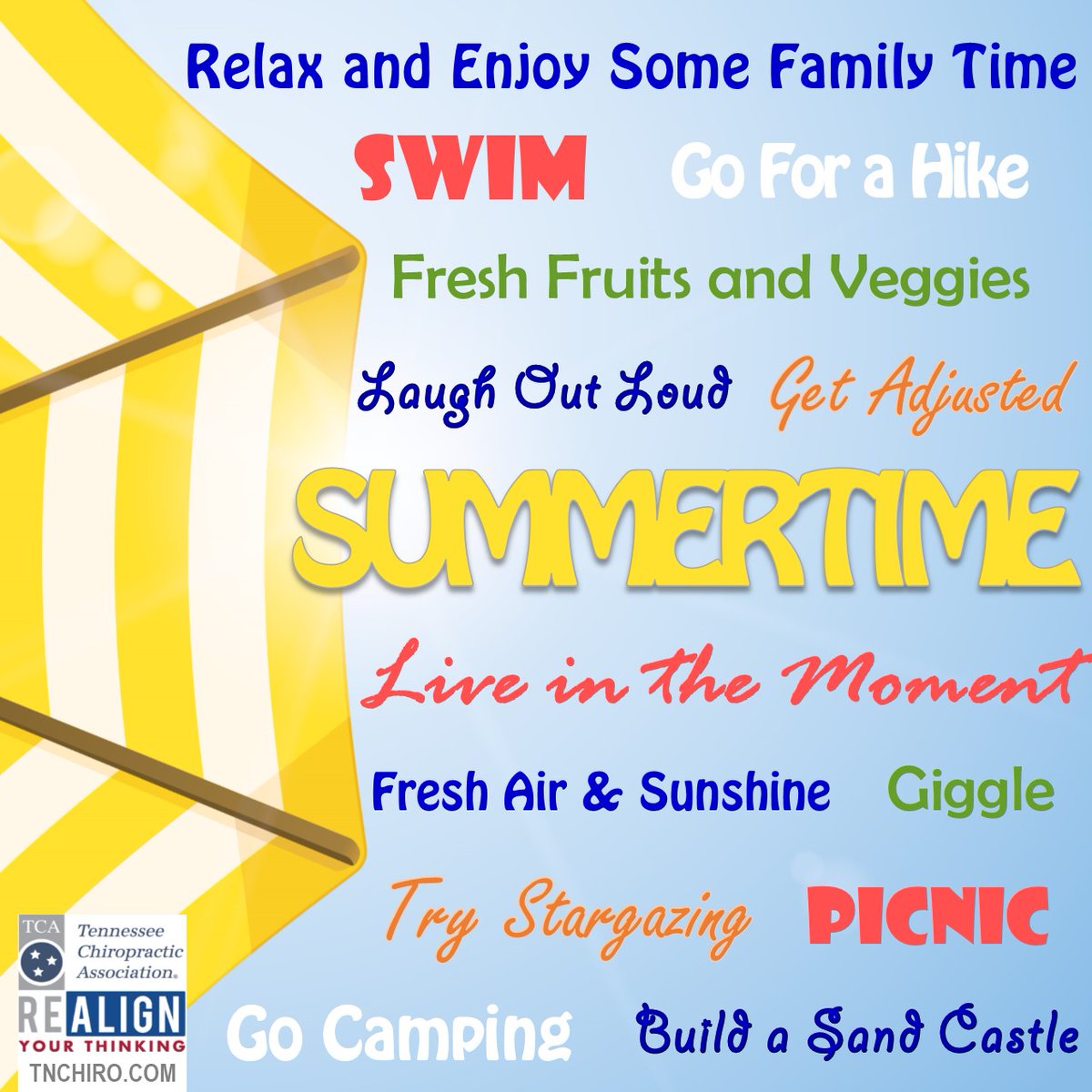 Summer is full of opportunities!  As you soak up the season with family and friends - enjoy the magical moments that only happen this time of year.  #realignyourthinking