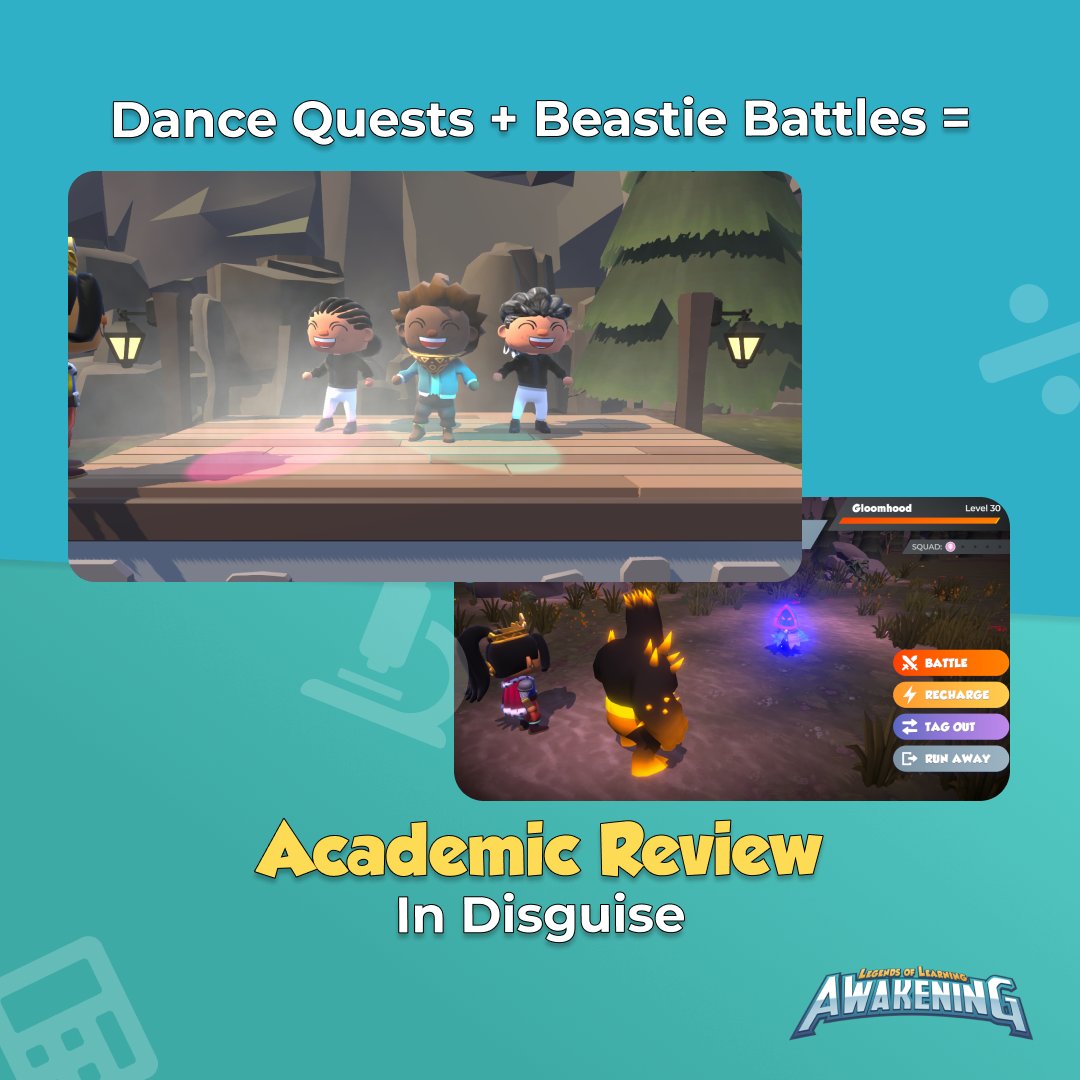 legendlearning's tweet image. Still learning. Just not at school. ☀️🎮
Awakening = quests, beasties, and academic review in disguise.
✅ Free to play
🔓 Unlock more with Adventure Pass
Create your parent + child account here 👉 hubs.li/Q03pwYyn0
#SmartScreenTime #SummerLearning #GamifiedLearning