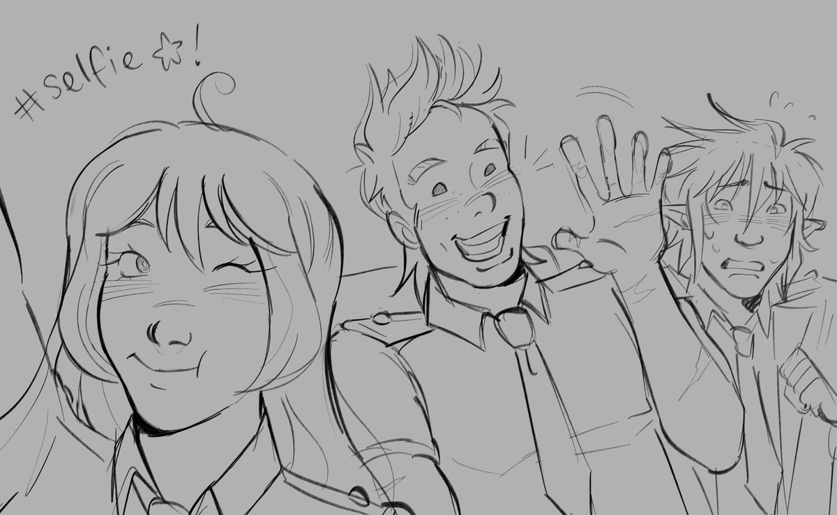 _miriomillion's tweet image. #thebigthree doodle because its been a while…… DONT look too hard #mha #miriotogata #nejirehado #tamakiamajiki