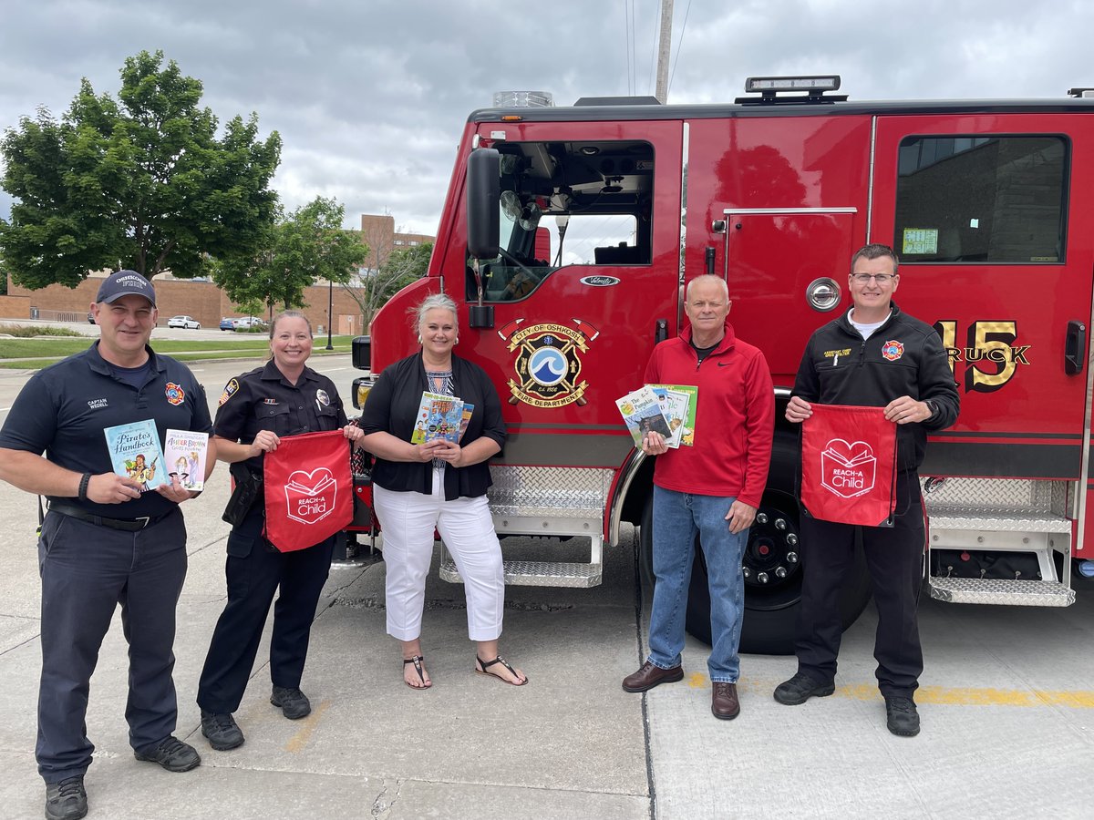Thank you First English Lutheran Church for hosting a RAC book drive to provide books to the Oshkosh Police Department and the Oshkosh Fire Department!

First responders keep these books in their emergency vehicles and use them to comfort children during crisis situations.