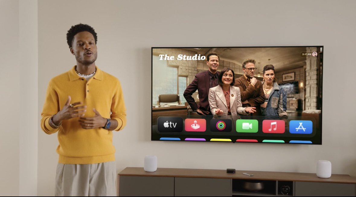 ts1ls's tweet photo. من المميزات في تحديث الـApple TV 

انك بمجرد ماتسجل دخول في اي تطبيق ب ايفونك وتفتح التطبيق او تحمله من الابل تي في راح يكون مسجل دخول بنفس حسابك اللي ب ايفونك

#WWDC25 https://t.co/JPx1278vn4