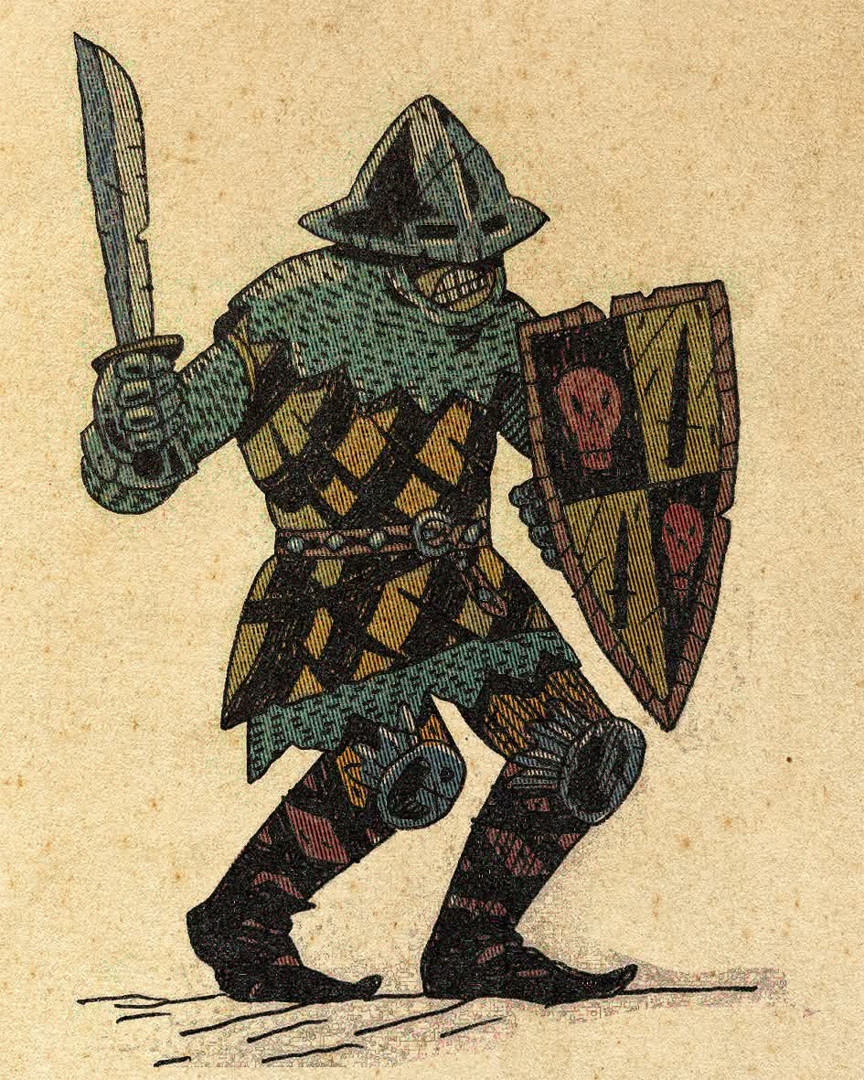 vault_crawler's tweet image. Let us take a moment to celebrate this unique combination of traditional drawing, poor phone camera, and computer sorcery! Fighting man and goblin, classic.
I've been trying to get that old-school feel for some time now, but I've to improve the process. What do you think?