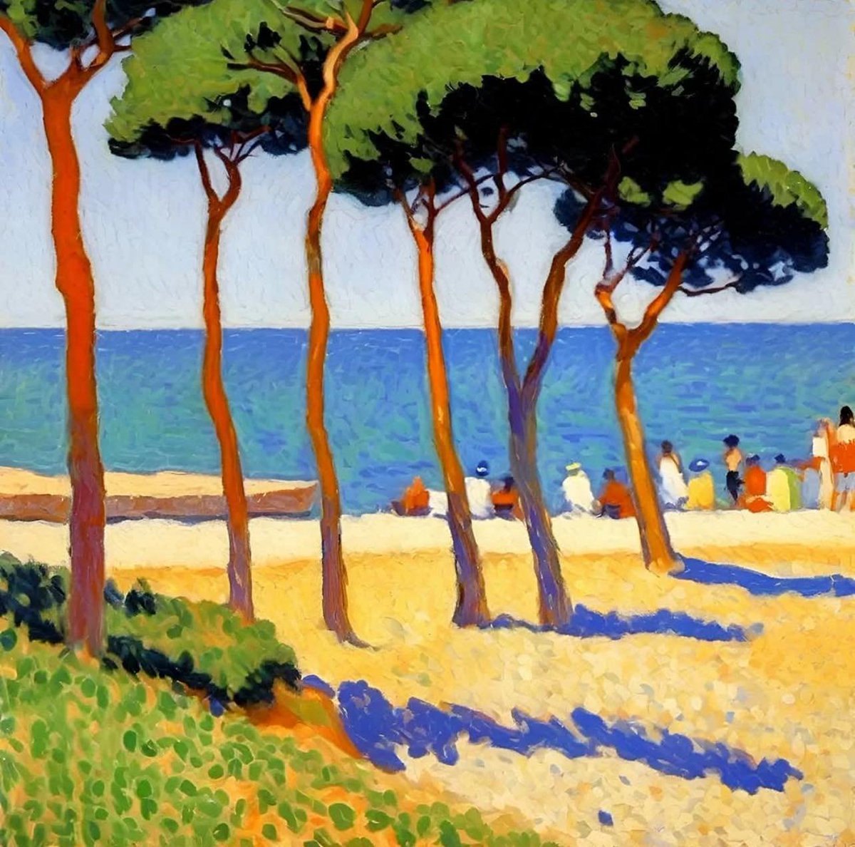 Brindille_'s tweet image. Five Red Trees (and one that isn't), 2025 
© Jef Bourgeau