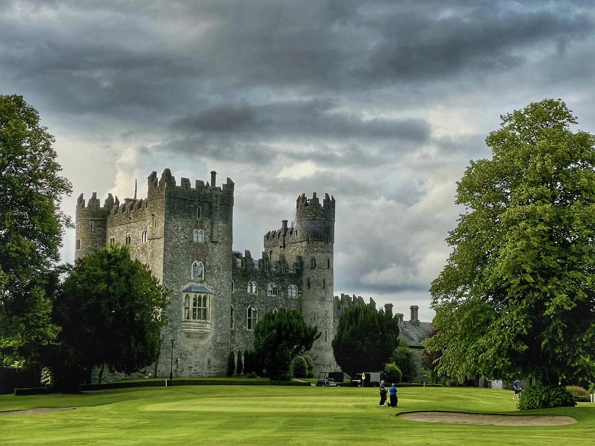 Some late evening moodiness at <a href="/kilkeacastle/">Kilkea Castle</a> 

The 18th hole and a drama-filled finish under castle walls that date back to 1180.
