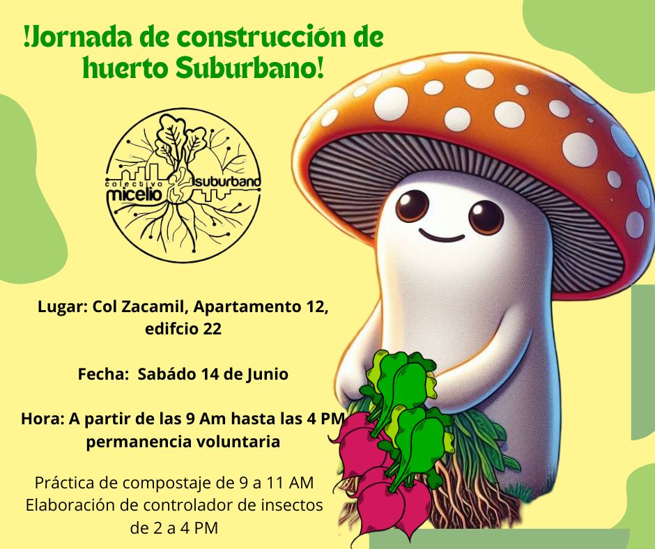 #ElMicelioSeExpande ¿Quieres  aprender a realizar tu propio compostaje y repelente de insectos con técnicas agroecologicas? !Pues esta es tu oportunidad! este sábado 14 de junio estaremos realizando una jornada de reconstrucción del huertito en la Zacamil.