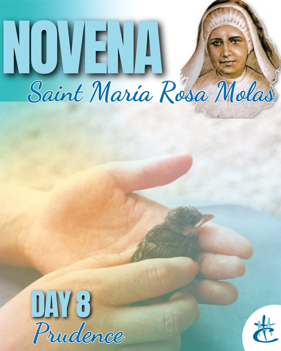 ConsolacionNSC's tweet photo. 🇬🇧 Saint Maria Rosa Molas was a prudent woman 🕊️. She discerned, spoke wisely 🗣️ and acted with charity ❤️. Is your prudence holding you back 🤔 or guiding you to act with wisdom 🧠, respect 🤝 and truth ✨?
#MRM2025 #NovenaMRM2025 #ConsolationFamily #Console https://t.co/iDL1x3vhDX