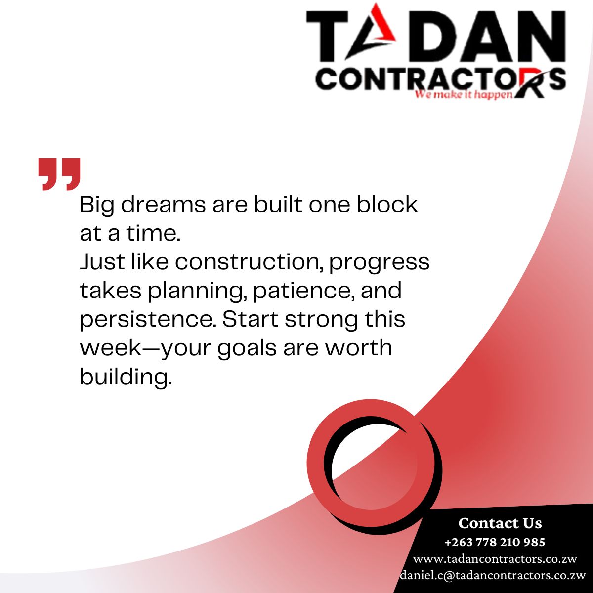 TadanContractor's tweet photo. Never stop believing. https://t.co/wfB6JXnZfu