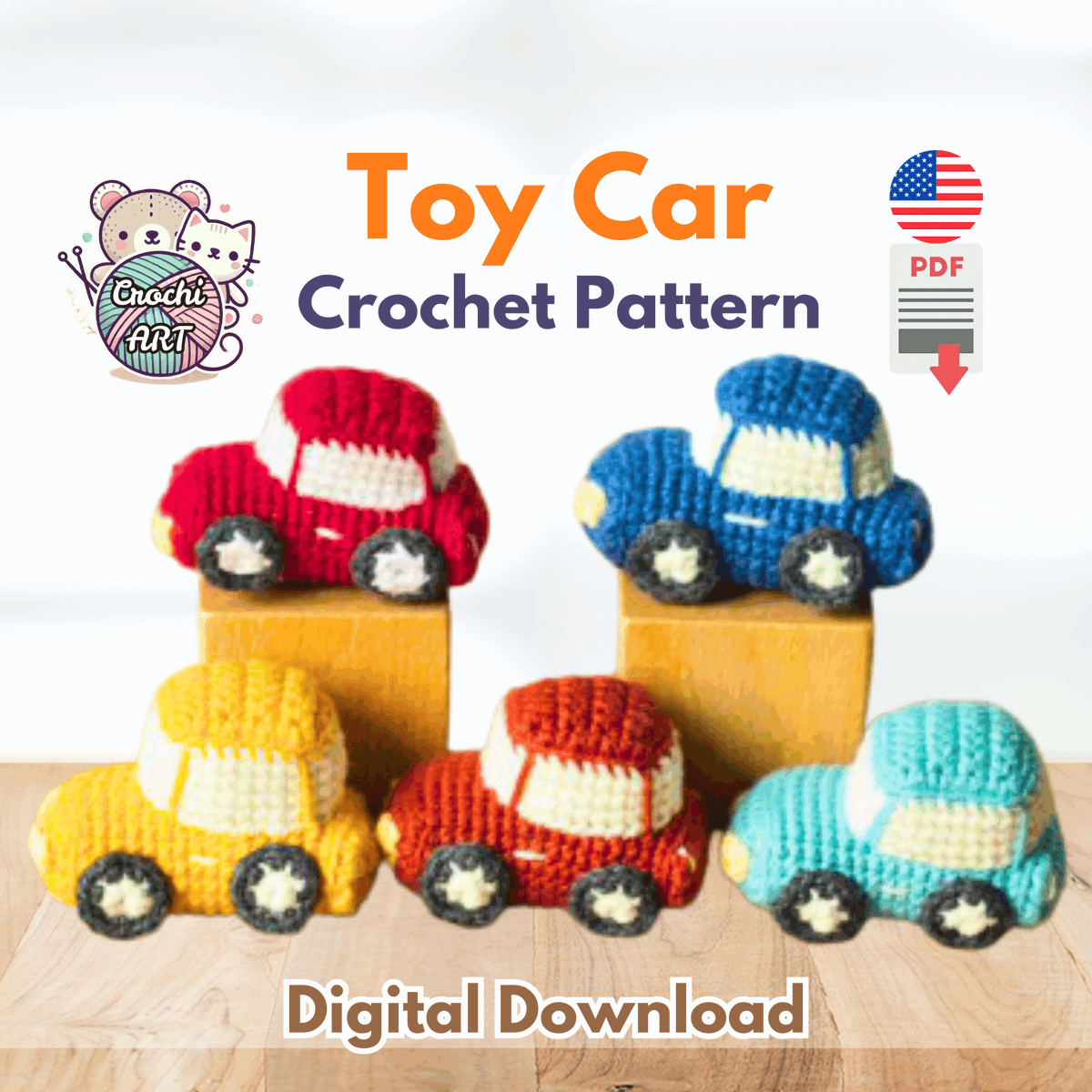 Crochet_DIY_24's tweet photo. Race Car TOY Crochet Pattern | Sports Racing Car.
Start your engines and crochet your own speedy mini car like hot 4 wheels!
https://t.co/DxuxEEY3iJ https://t.co/cKN8kFcak6