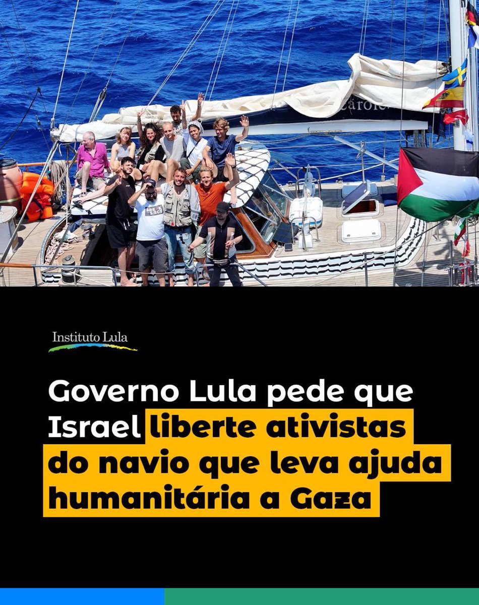 Lula pela paz e pela ajuda humanitária à Palestina

O governo Lula exige a libertação imediata da tripulação do barco humanitário que levava ajuda à Faixa de Gaza, entre eles, a ativista Greta Thunberg e o brasileiro Thiago Ávilla.

Gaza pede paz!