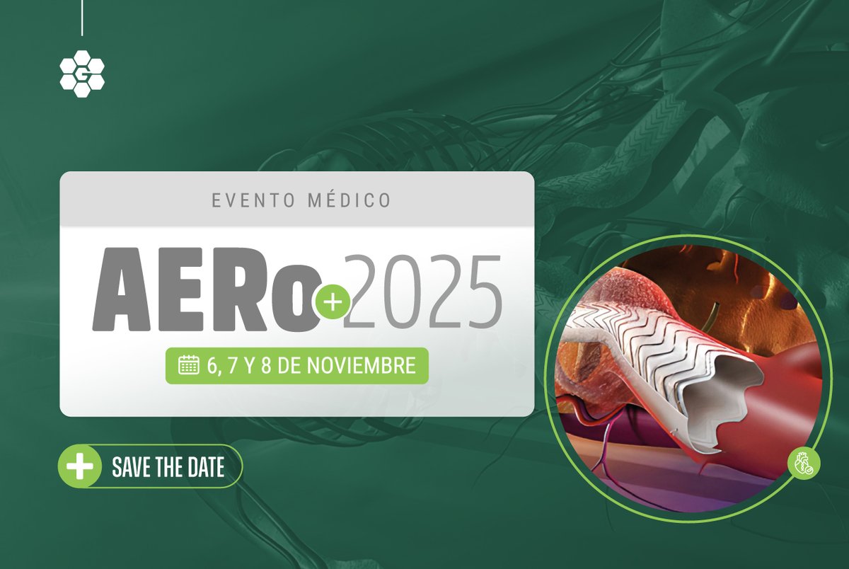 #EventoMédico
📢¡Se viene AERo+ 2025!

El Servicio de Cardiología Intervencionista y Tratamientos Endovasculares, junto al Departamento de Docencia e Investigación, invitan a la IV edición de AERo+

🗓️ Agendalo: 6, 7 y 8 de noviembre 
👉Inscripción bit.ly/4kVXJCN