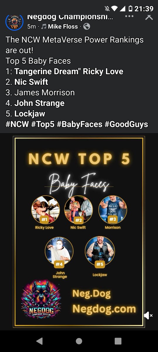 Reallockjaw7's tweet image. It would be something to be the top Face of this company. When they let the dog off the leash there won&apos;t be any Cubans, Germans, rappers, or Irishmen left standing in my way. I&apos;ll move through them Swiftly and without remorse. NCW got the right symbol representing their brand.…