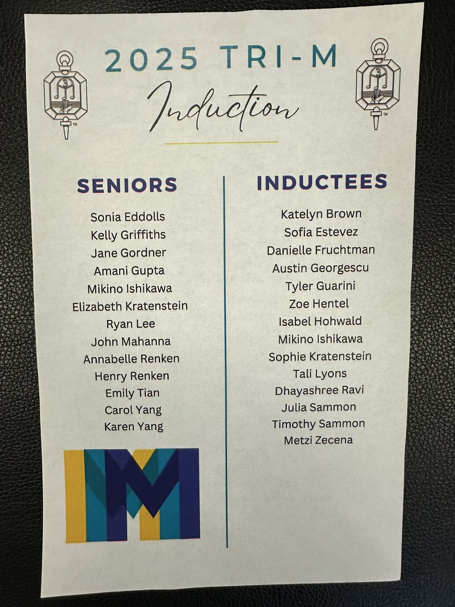 Mr. Joseph DeGennaro (@yhsdegennaro) on Twitter photo Looking forward to our Tri-M Induction tonight. The program starts at 6:00 in the Napolitano Auditorium. 🌽 <a href="/VGarretteYHS/">Victoria Garrette</a> <a href="/CCriscioneYHS/">Cristina Criscione-McCombs</a> <a href="/GOLLISZJOHN/">JOHN GOLLISZ</a> <a href="/YorktownCSD/">YorktownCSD</a> <a href="/FirstNighters/">First Nighters Yorktown Friends of The Arts</a> <a href="/MsStockChoir/">Andrea Stock</a> <a href="/MsKluga/">Emily Kluga</a> Looking forward to our Tri-M Induction tonight. The program starts at 6:00 in the Napolitano Auditorium. 🌽 <a href="/VGarretteYHS/">Victoria Garrette</a> <a href="/CCriscioneYHS/">Cristina Criscione-McCombs</a> <a href="/GOLLISZJOHN/">JOHN GOLLISZ</a> <a href="/YorktownCSD/">YorktownCSD</a> <a href="/FirstNighters/">First Nighters Yorktown Friends of The Arts</a> <a href="/MsStockChoir/">Andrea Stock</a> <a href="/MsKluga/">Emily Kluga</a>