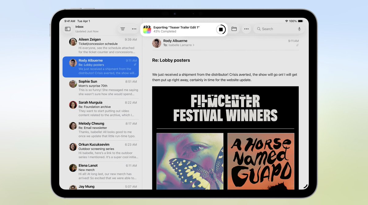 background tasks! show up as live activities

neat