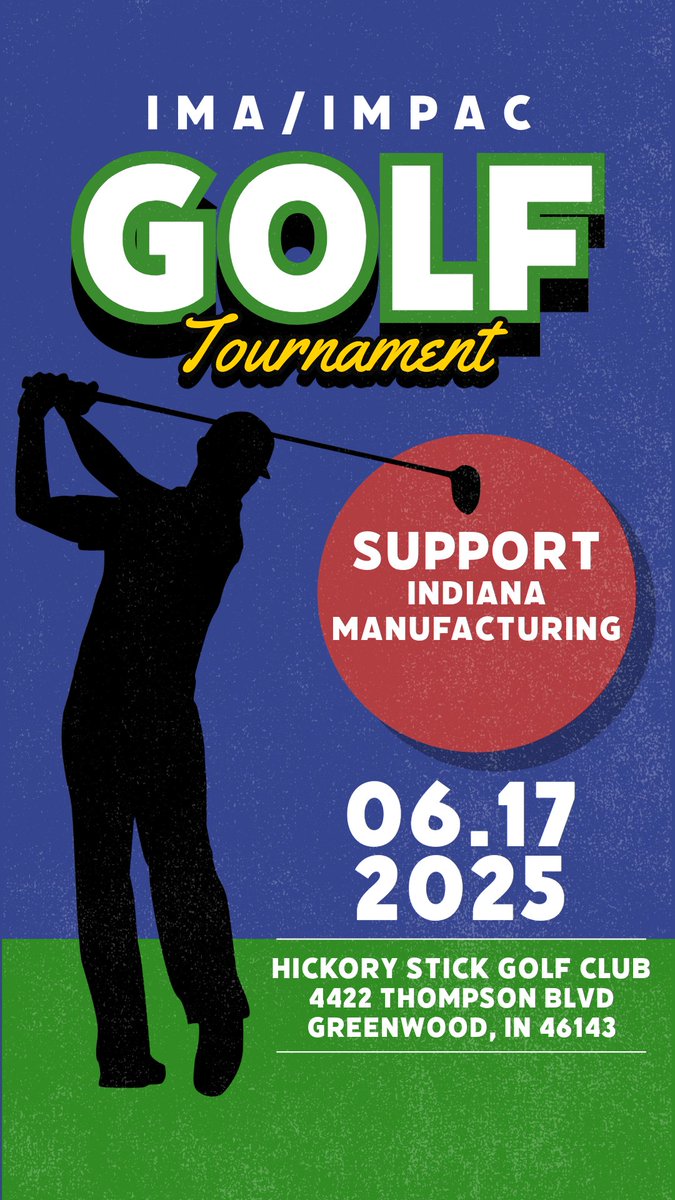 ⛳The 2025 IMA/IMPAC Golf Outing is less than a week away!  Through your participation and support, you can help ensure a positive business climate for Indiana’s future! 💪 

𝐖𝐚𝐧𝐭 𝐭𝐨 𝐫𝐞𝐠𝐢𝐬𝐭𝐞𝐫 𝐚𝐬 𝐚 𝐠𝐨𝐥𝐟𝐞𝐫? Follow this link ➡️️ lnkd.in/dszfERwE