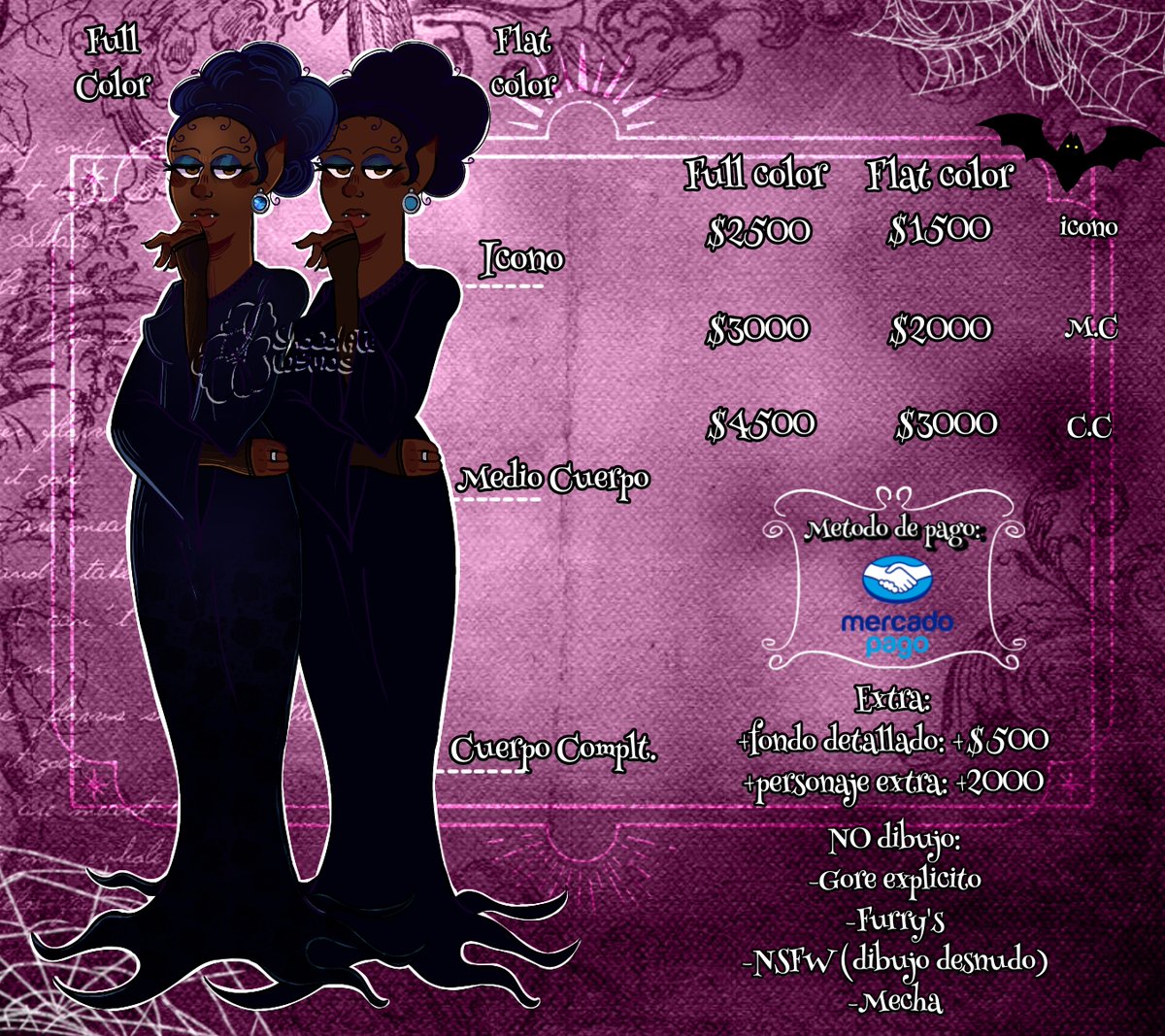 ShocolateCosmos's tweet image. ⁺‧₊˚ ཐི⋆♱⋆ཋྀ ˚₊‧⁺ Comisiones Abiertas ⁺‧₊˚ ཐི⋆♱⋆ཋྀ ˚₊‧⁺
Lean bien las tablas y escriban a mi DM para hacerme el pedido!
⬅️Pesos argentinos Dolares➡️
#comissionsopen