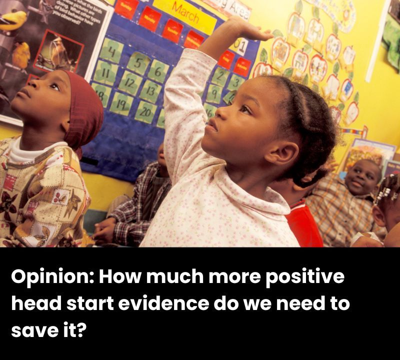 Opinion: Head Start will inevitably appear to fail if measured as a one-time public investment that will solve all systemic inequities in American schools. Judged for its ability to prepare kids for elementary school, it clearly succeeds 

Read more here: buff.ly/04ShbGw