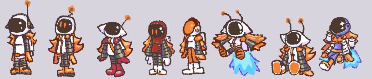 Iterations on concept art of Kaguya, from my next game.

She is an astronaut who crash landed on the Moon and now needs help from the moon rabbit, Jade, to get back home before she runs out of oxygen.

#gamedev #indiedev #art