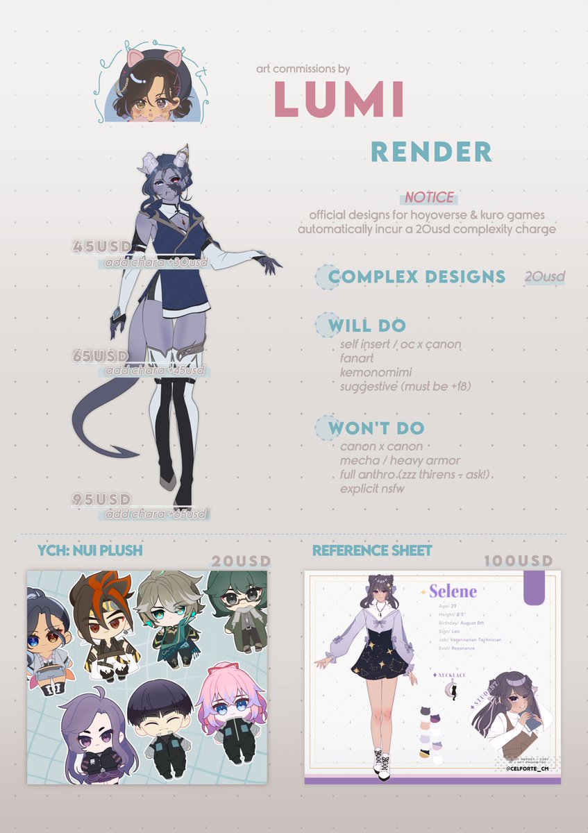 celforte's tweet image. 🩵 CELFORTE C♥︎MMISSIONS 🤍
start your request here ⁀➷
🌱 celforte.uwu.ai
if you have questions, please DM me!
♡ / ⟳ appreciated!
#VGenOpen 🫧