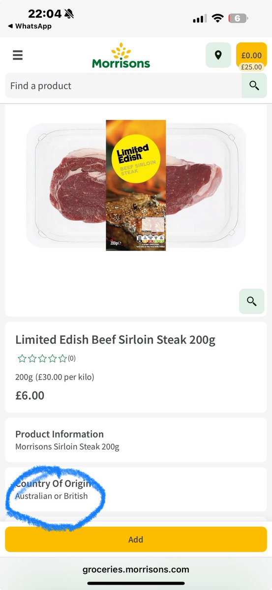 Another retailer letting down UK farmers. They take every opportunity to shout about UK sourcing policies and then stock beef under a tertiary brand which drives a coach &amp; horses through corporate ‘British only’ claims. I thought <a href="/Morrisons/">Morrisons</a> were better than this type of hypocrisy