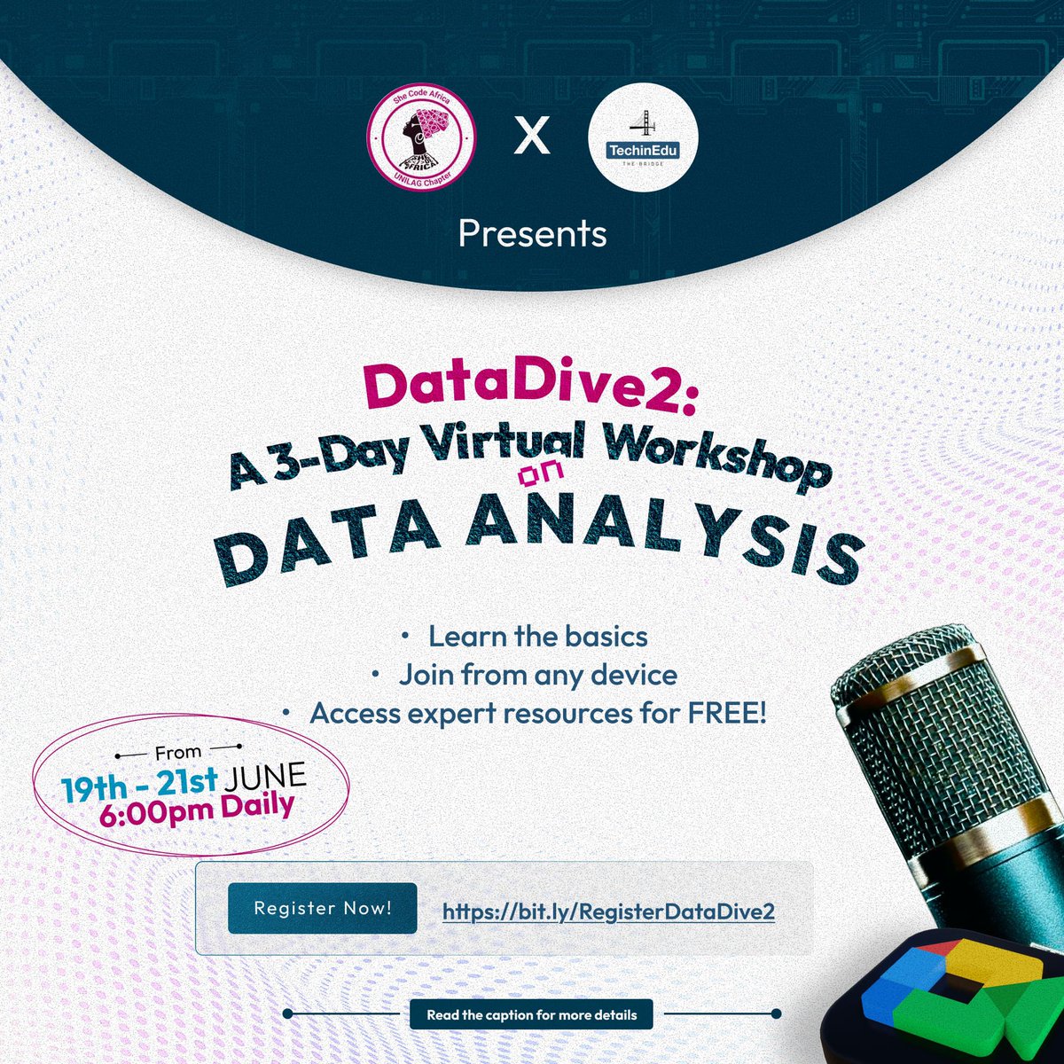 techin_edu's tweet image. "When is DataDive2?"
"Is it free?"
Question don too plenty, it's high time you registered.🙂
TechinEdu and @ScaUnilag is cooking and we're going to serve soon!🔥
It's premium value for *FREE* and open to *EVERYONE.* But you gats register.🫵
bit.ly/RegisterDataDi…