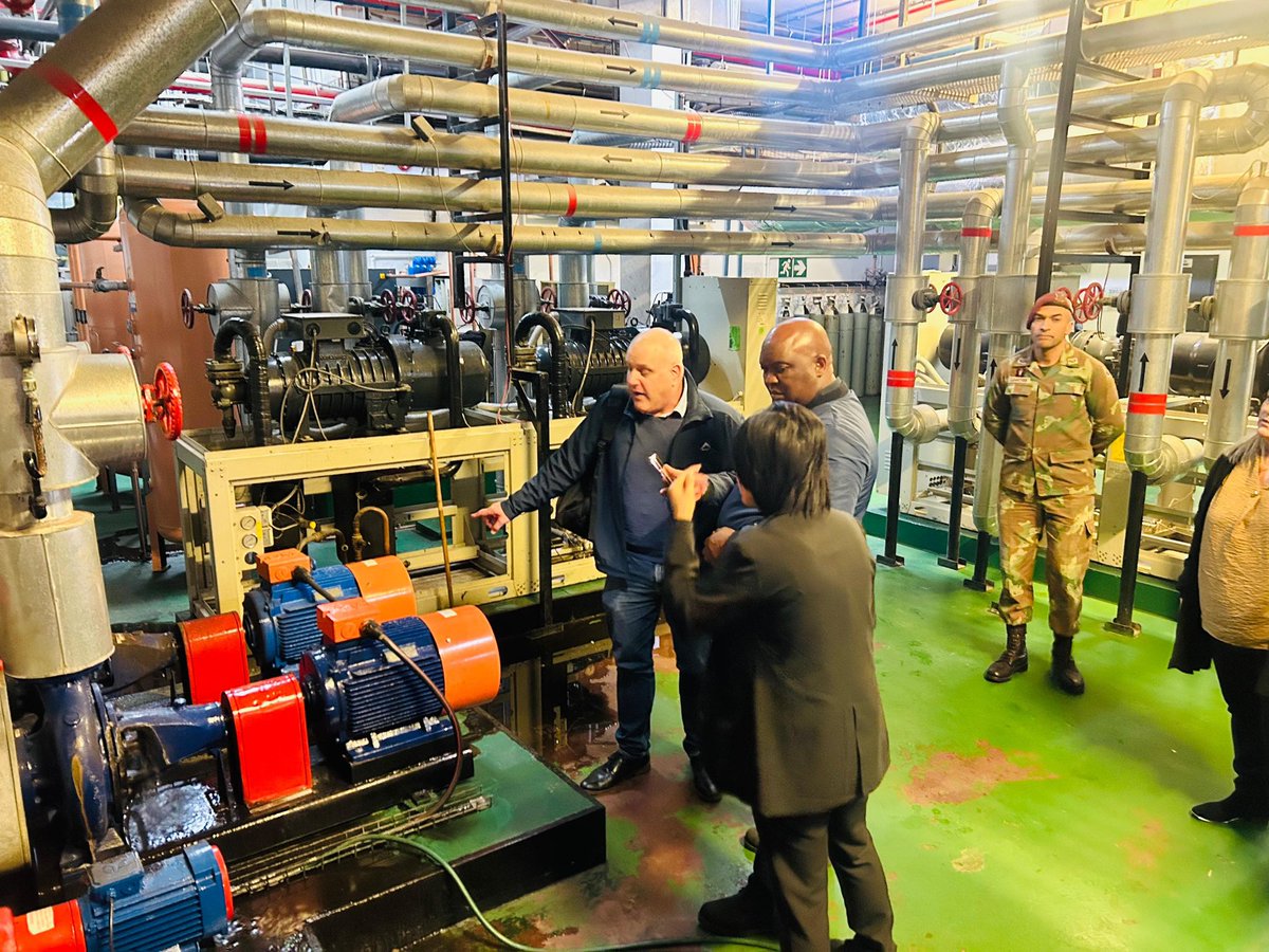 DepartmentPWI's tweet photo. [SITE VISIT ] Today, DPWI Director-General Mr. Sifiso Madakane visited 2 Military Hospital, a National Key Point critical to national security. The visit reviewed progress on Facilities Management and prioritised urgent maintenance ahead of the  #G20Summit .

#WorksatWork