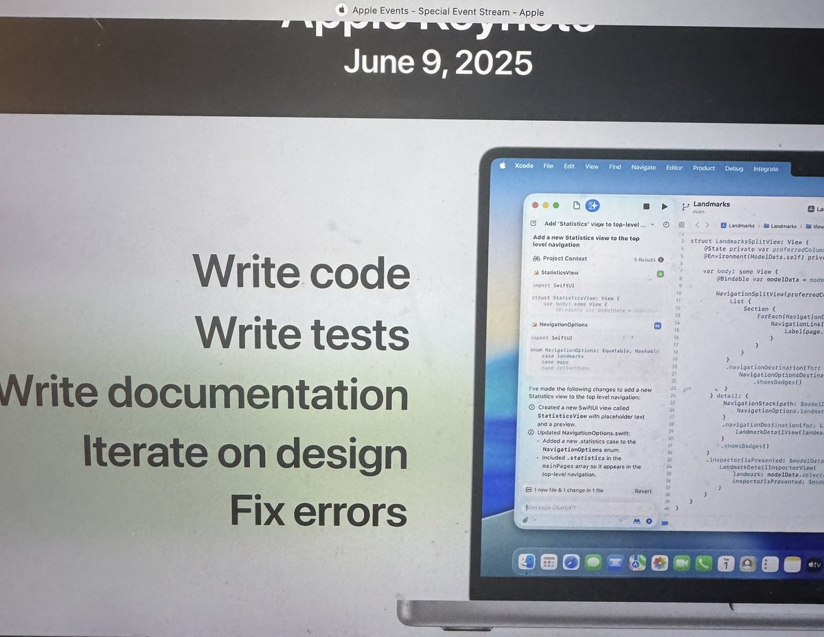 datauzi's tweet image. Finally Xcode has LLMs (BYOM) and cursor like features