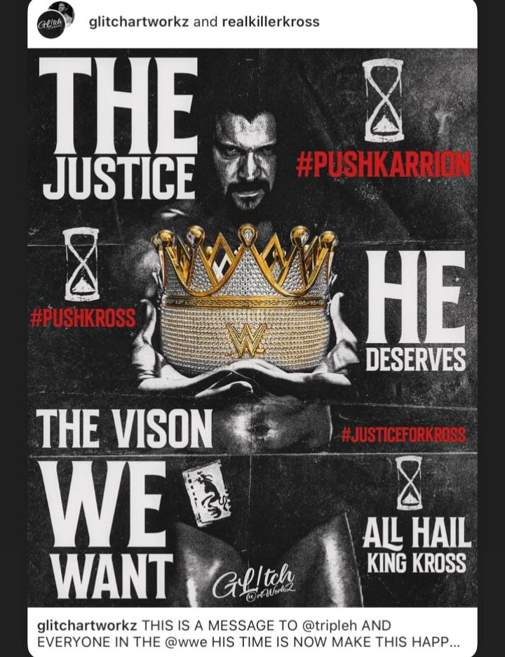 TheDamagedOne95's tweet photo. Day 4 of posting until Karrion Kross wins the King of The Ring! 👑 

 Scarlett needs to bring back her crown, too!🖤

KING KROSS AND THE QUEEN OF DOOM!🔥🔥🔥🔥🔥🔥
#KingKross #WeWantKross
#PushKarrionKross❌ #TheDevilYouKnow 👹
#TheKingYouKnow 👑
#QueenOfDoom 🔮 https://t.co/75iLUMTUOx