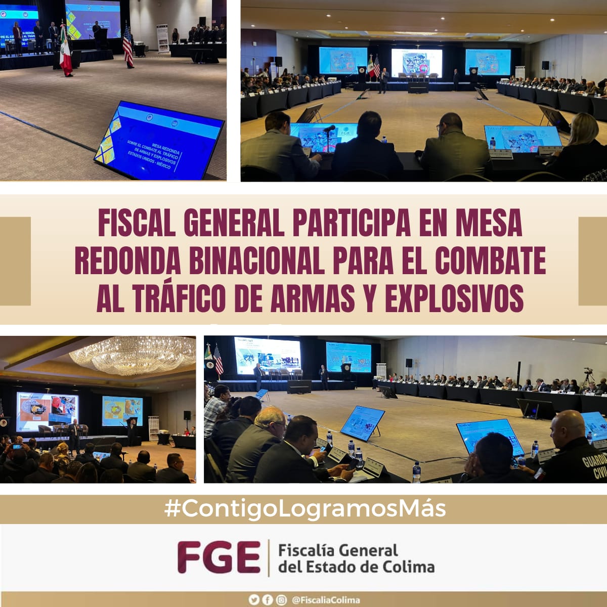 Fiscal General participa en Mesa Redonda Binacional para el Combate al Tráfico de Armas y Explosivos

Más información en el siguiente enlace: fgecolima.mx/fge_boletines_…
