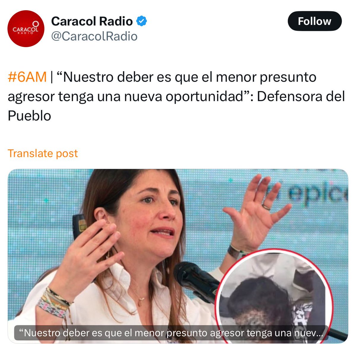milohe's tweet photo. @codiguillos #DefensoraDelPueblo
@ICBFColombia ????
La victima es el Sicario https://t.co/Sv5xnR1SXl