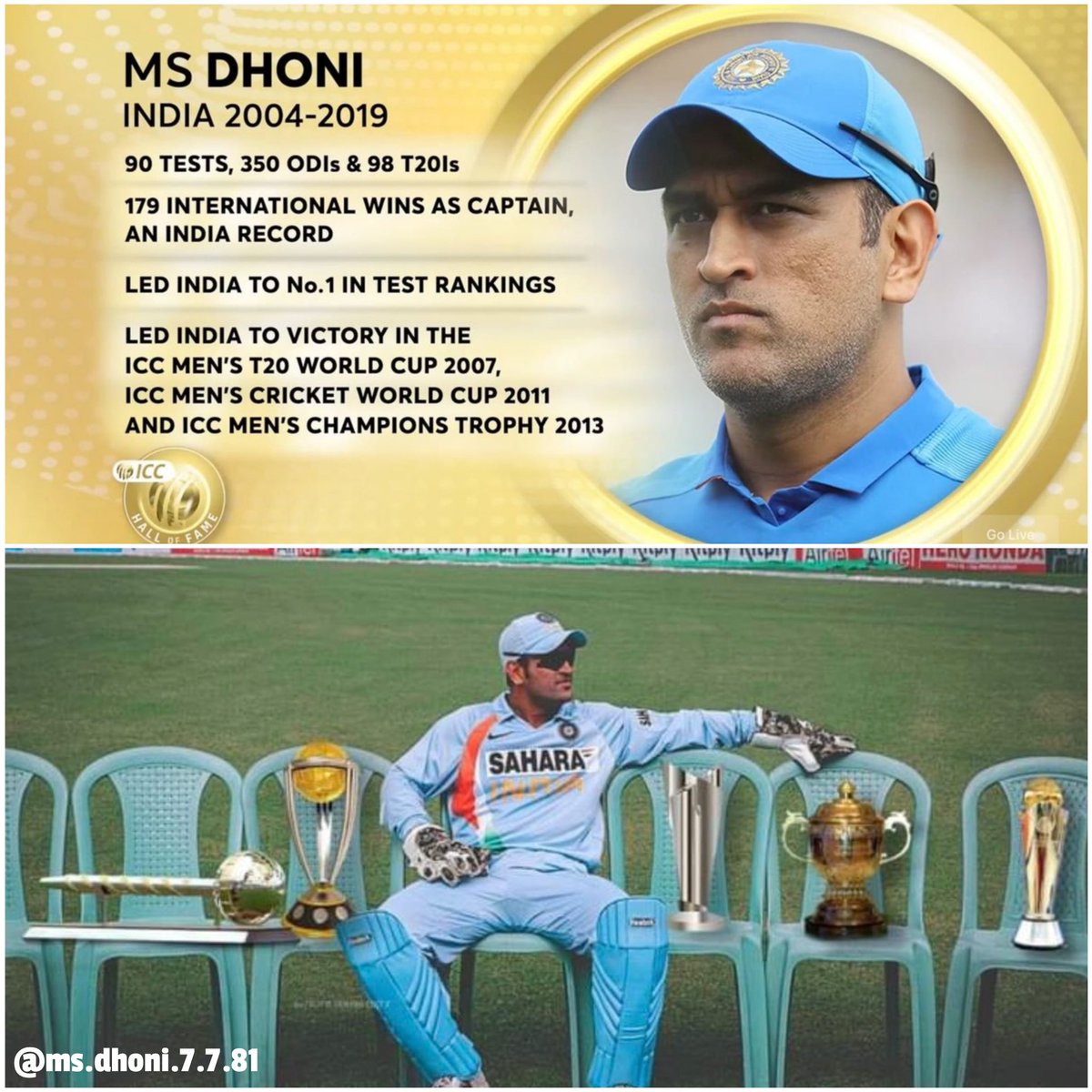 MS Dhoni Fan tweet media
