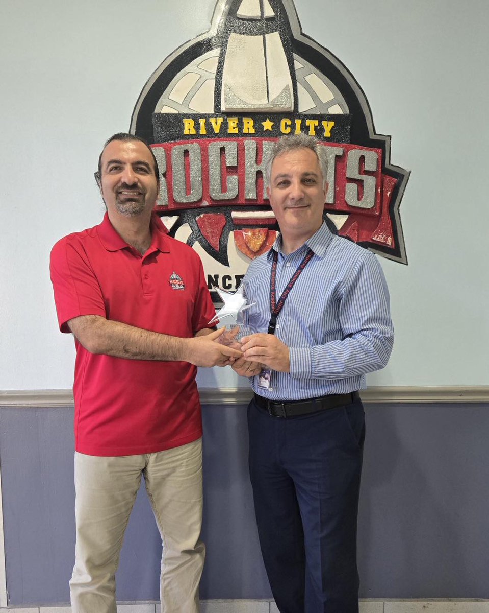 River City Science Academy (@rcsa_go_rockets) on Twitter photo 👏 Big congrats to Dr. Dogan Tozoglu (Dr.T.), RCSA Co-Founder & Exec. Director, named a 2025 Charter School Champion – Pioneer by <a href="/FLCharterSchool/">Kathleen Schoenberg</a>! 🏆
Principal Ustaomer presented the award at our Middle-High campus — where it all began. A full-circle moment worth celebrating. 🌟 👏 Big congrats to Dr. Dogan Tozoglu (Dr.T.), RCSA Co-Founder & Exec. Director, named a 2025 Charter School Champion – Pioneer by <a href="/FLCharterSchool/">Kathleen Schoenberg</a>! 🏆
Principal Ustaomer presented the award at our Middle-High campus — where it all began. A full-circle moment worth celebrating. 🌟