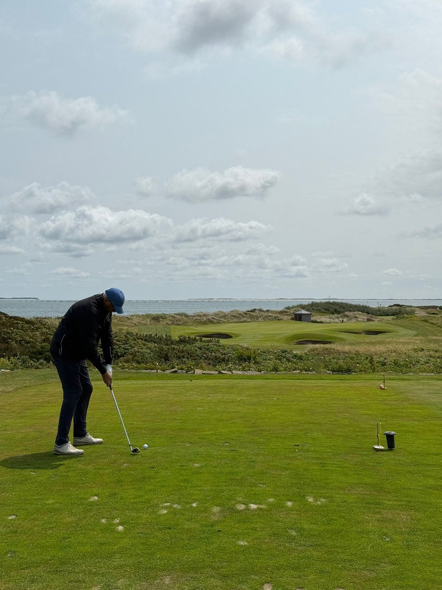 Round 5 of my European road trip took me to Budersand on the Island of Sylt in Northern Germany. German Resort of the year . A first, crossing to the Island on a Car Train. The finest true Links I have played outside GB&amp;I . My 11.8 hcap off the Yellows gave 17 shots. All used !!