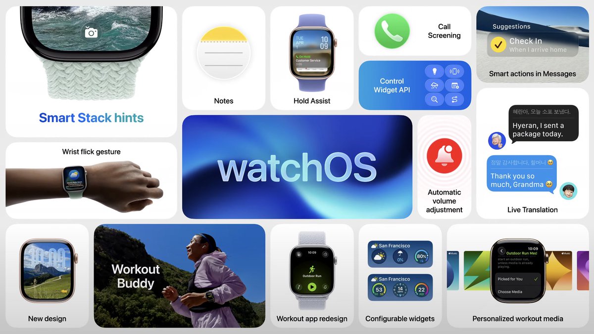 nikhil_bmohan's tweet photo. WatchOS 26 in a nutshell 

#watchOS26 #WWDC25 #Apple  #TechNews #AppleEvent https://t.co/zXMKiUL363
