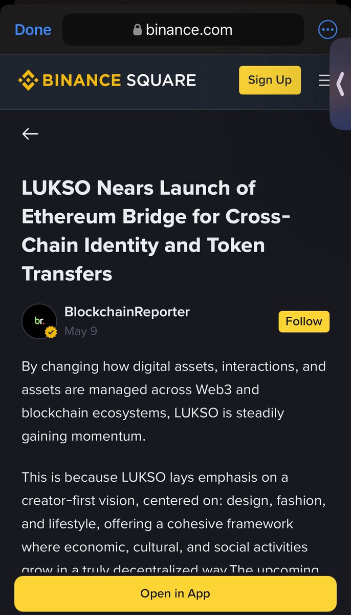 Alts Anonymous 🧐 🆙 (@alts_anonymous) on Twitter photo The $LYX bandits appreciate the <a href="/lukso_io/">LUKSO</a> content <a href="/binance/">Binance</a> 🙏
Stoked for the upcoming $ETH bridge 💪 The $LYX bandits appreciate the <a href="/lukso_io/">LUKSO</a> content <a href="/binance/">Binance</a> 🙏
Stoked for the upcoming $ETH bridge 💪