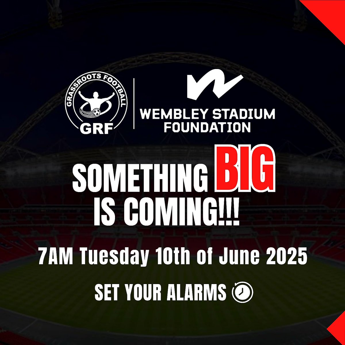 Grassroots (@teamgrassroots_) on Twitter photo 🗣️If you need a new team kit, you won't want to miss this one. Make sure your coach/club know about this.
<a href="/WemStadiumFdn/">Wembley Stadium Foundation</a>
#teamgrassroots #wembleystadiumfoundation #teamwear #grassrootsfootball 🗣️If you need a new team kit, you won't want to miss this one. Make sure your coach/club know about this.
<a href="/WemStadiumFdn/">Wembley Stadium Foundation</a>
#teamgrassroots #wembleystadiumfoundation #teamwear #grassrootsfootball