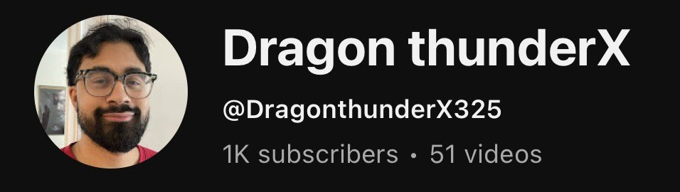 DThunderx's tweet photo. Finally reached 1000 Subscribers let's gooooo! https://t.co/k5QqL2dAKj