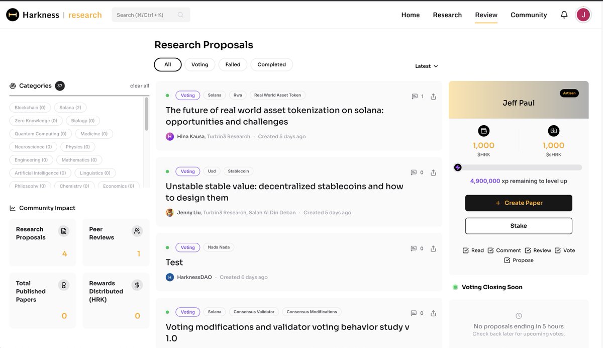 HarknessDA0's tweet image. If you are a researcher, aspiring to be so, a legacy disruptor, a knowledge consumer- We are getting close. Follow us so you don't miss anything. Knowledge is power- and Harkness is putting the power back into the hands of creators and consumers
@solana